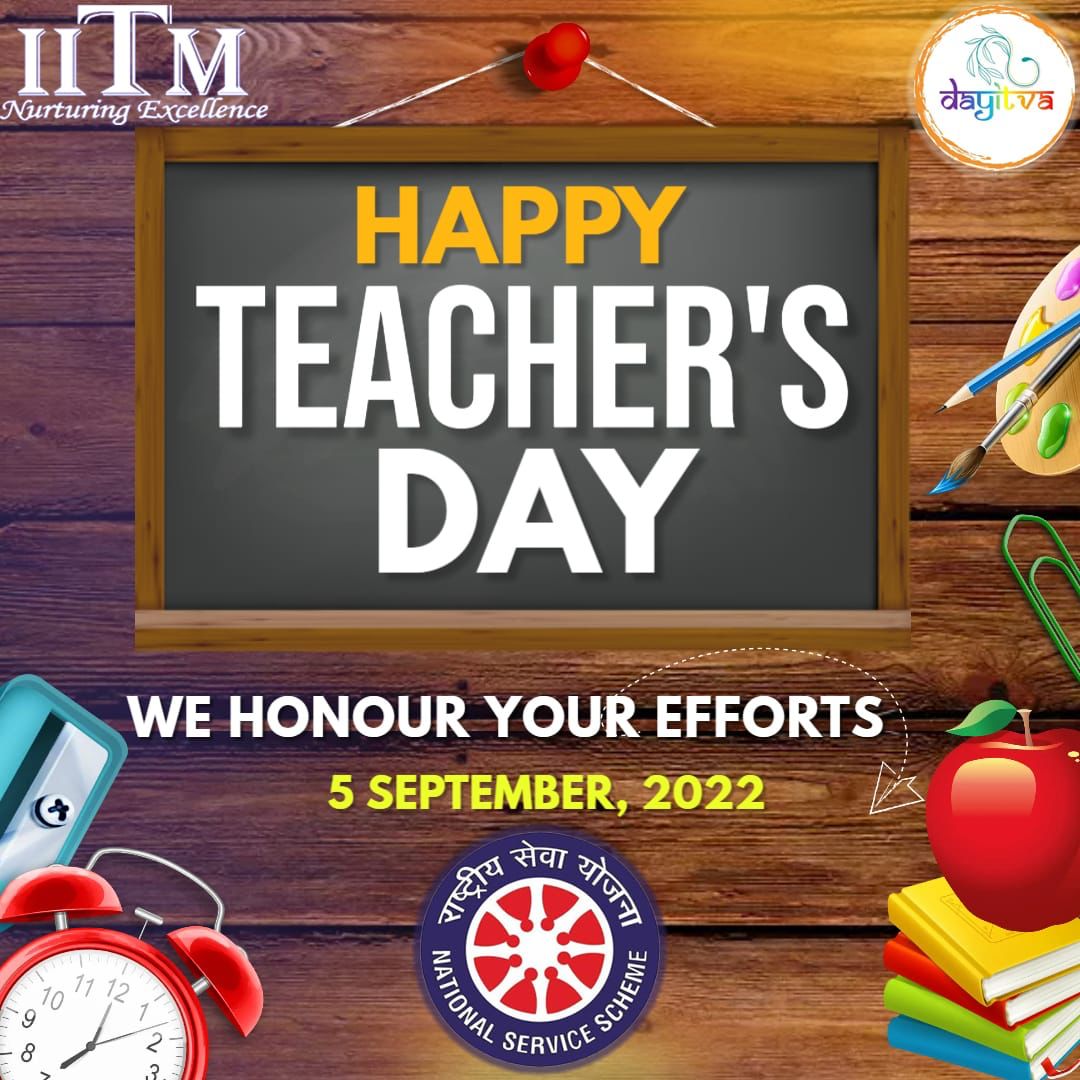 Teacher’s Day Celebration at IITM on 5th September 2022 – Indraprastha ...